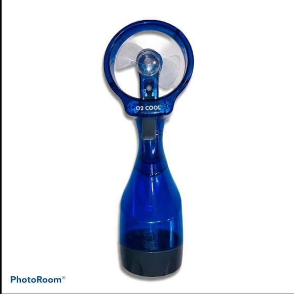 O2COOL Deluxe Misting Personal Fan, 2.5" Dark Blue - Picture 1 of 11